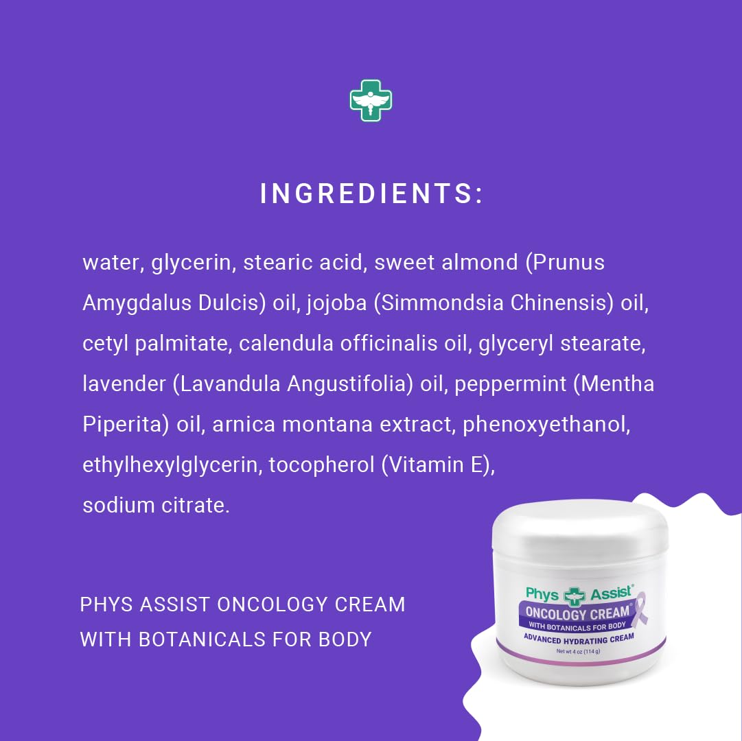PhysAssist Oncology Cream being applied to arm for gentle coverage.