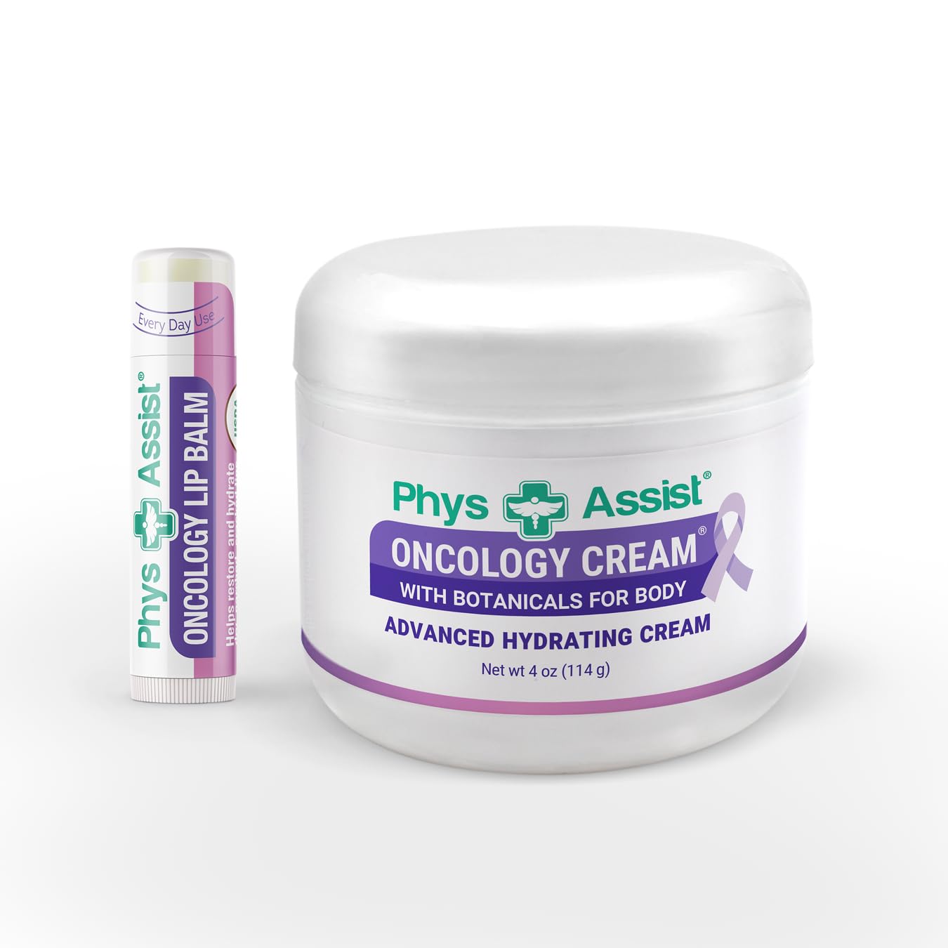 PhysAssist Oncology Cream bottle delivering deep hydration for stressed skin.