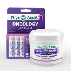 PhysAssist Oncology Cream texture closeup showing non-greasy absorption.