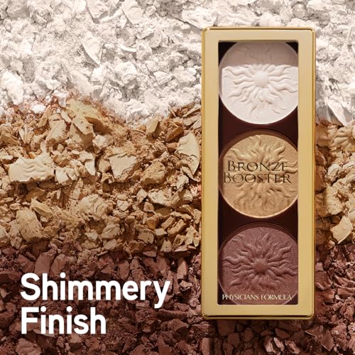 Physicians Formula Bronze Booster swatches in daylight for shade range.