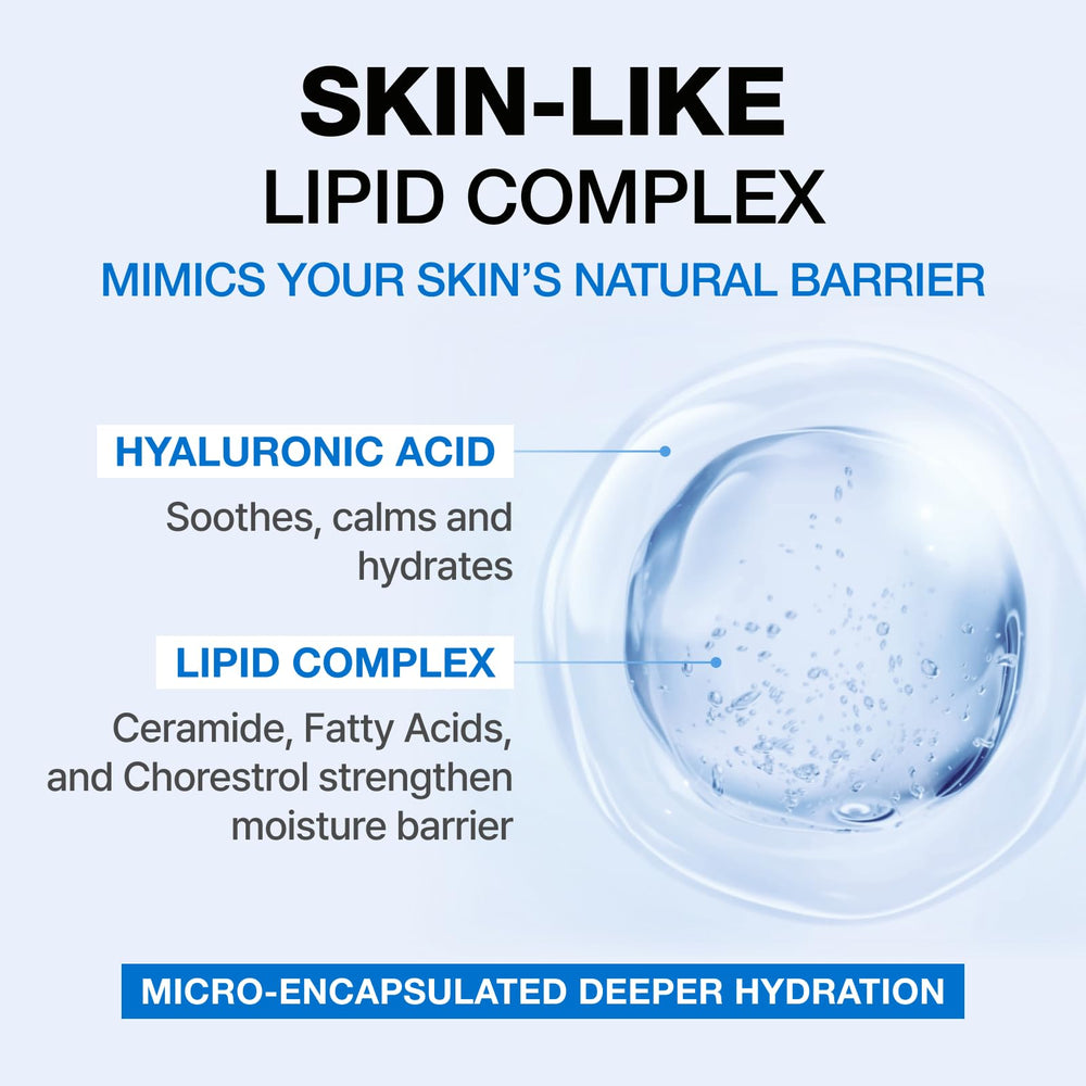 PHYSIOGEL fragrance-free label emphasizing hypoallergenic and gentle skincare.