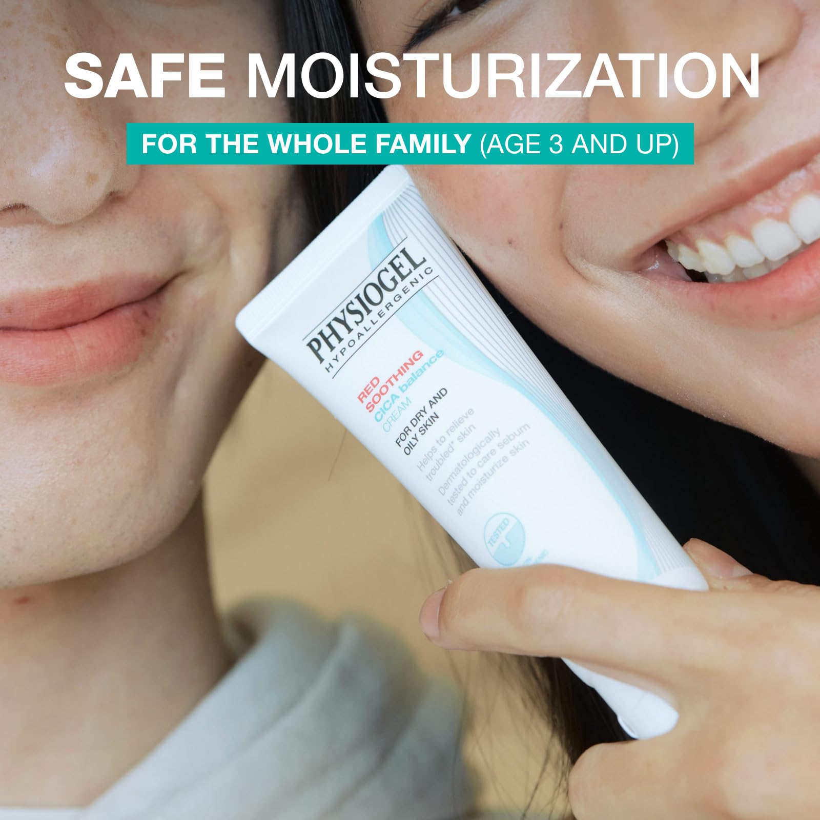 Physiogel Moisturizer Cream application morning, soft layer under makeup.