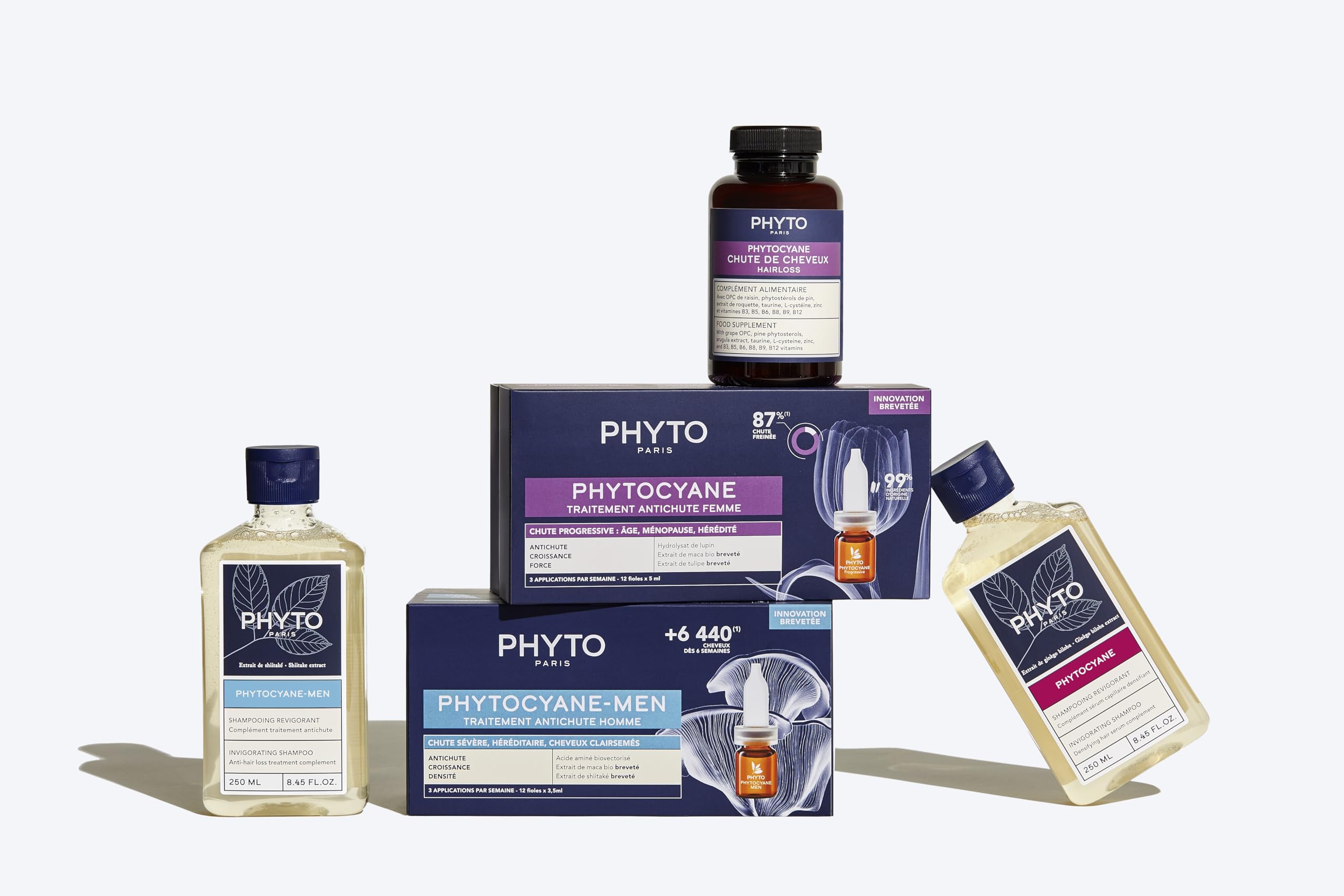 PHYTOCYANE label details with clinical results emphasis and safe ingredients.