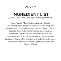 PHYTO oil-absorbing shampoo hair after wash with lighter, flexible texture.