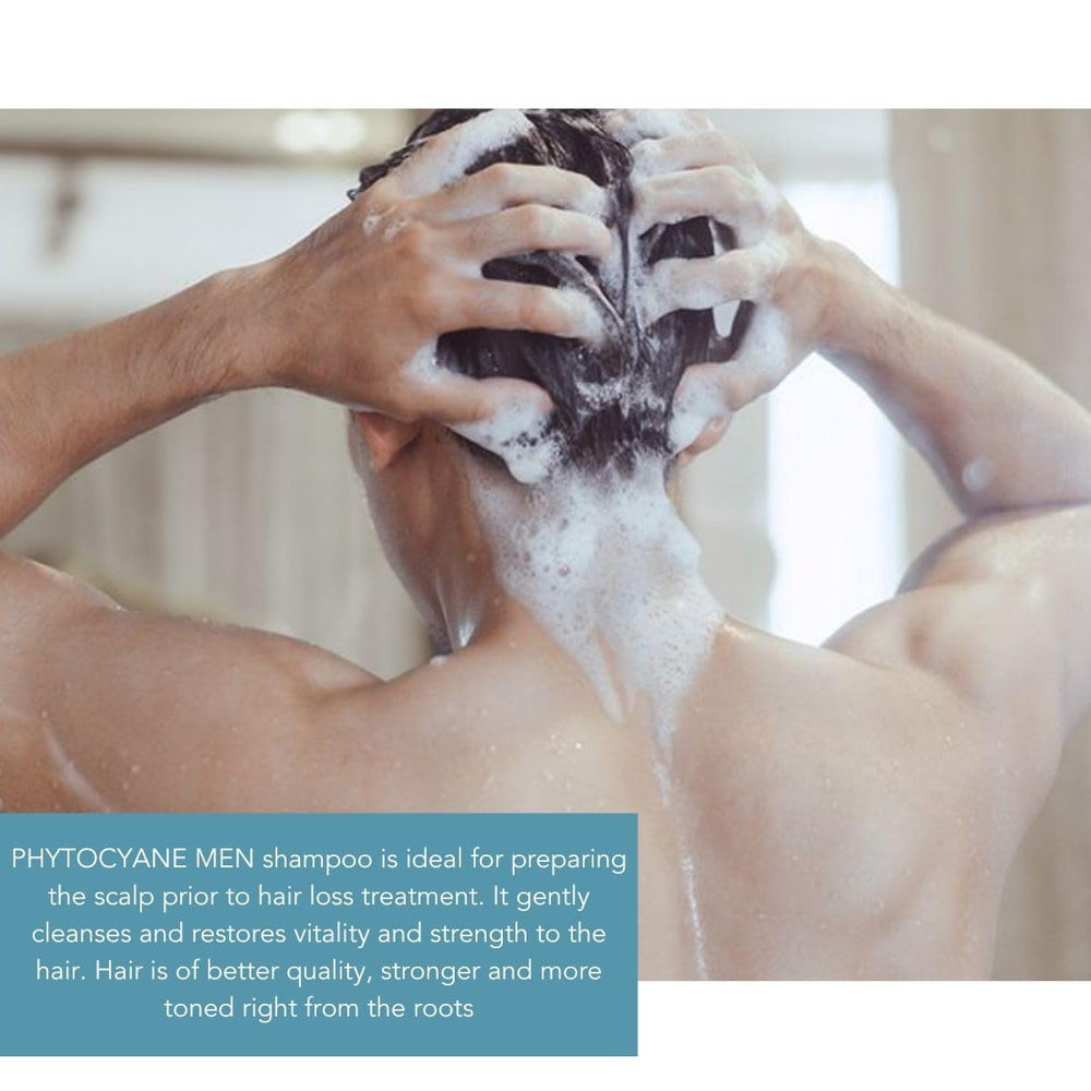PHYTO Phytocyane Men label close-up highlighting natural ingredients