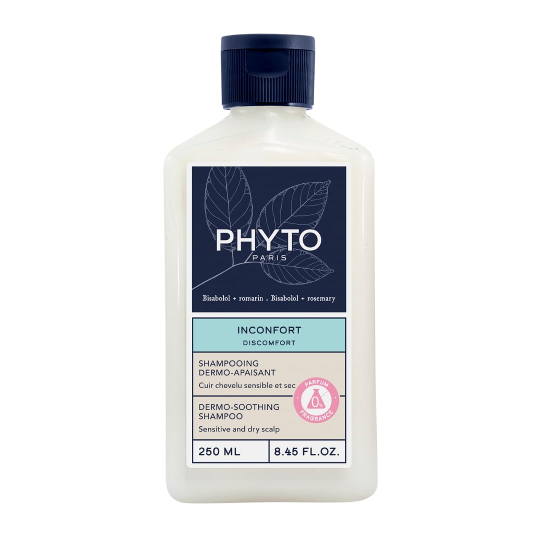 PHYTO Scalp Solutions Anti-Itch Shampoo bottle close-up for sensitive scalp relief