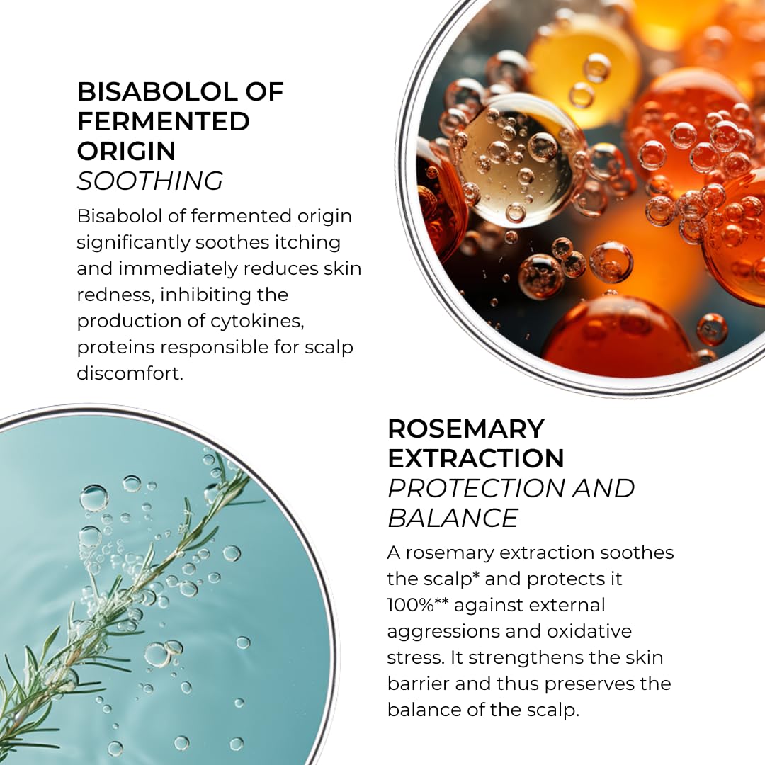 PHYTO Scalp Solutions shampoo foamy lather showing gentle cleansing for irritation-prone scalps