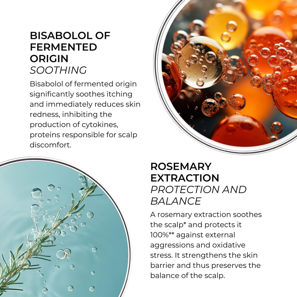 PHYTO Scalp Solutions shampoo foamy lather showing gentle cleansing for irritation-prone scalps
