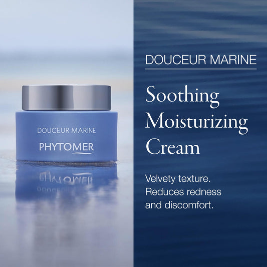 Phytomer Douceur Marine cream being applied for daily soothing