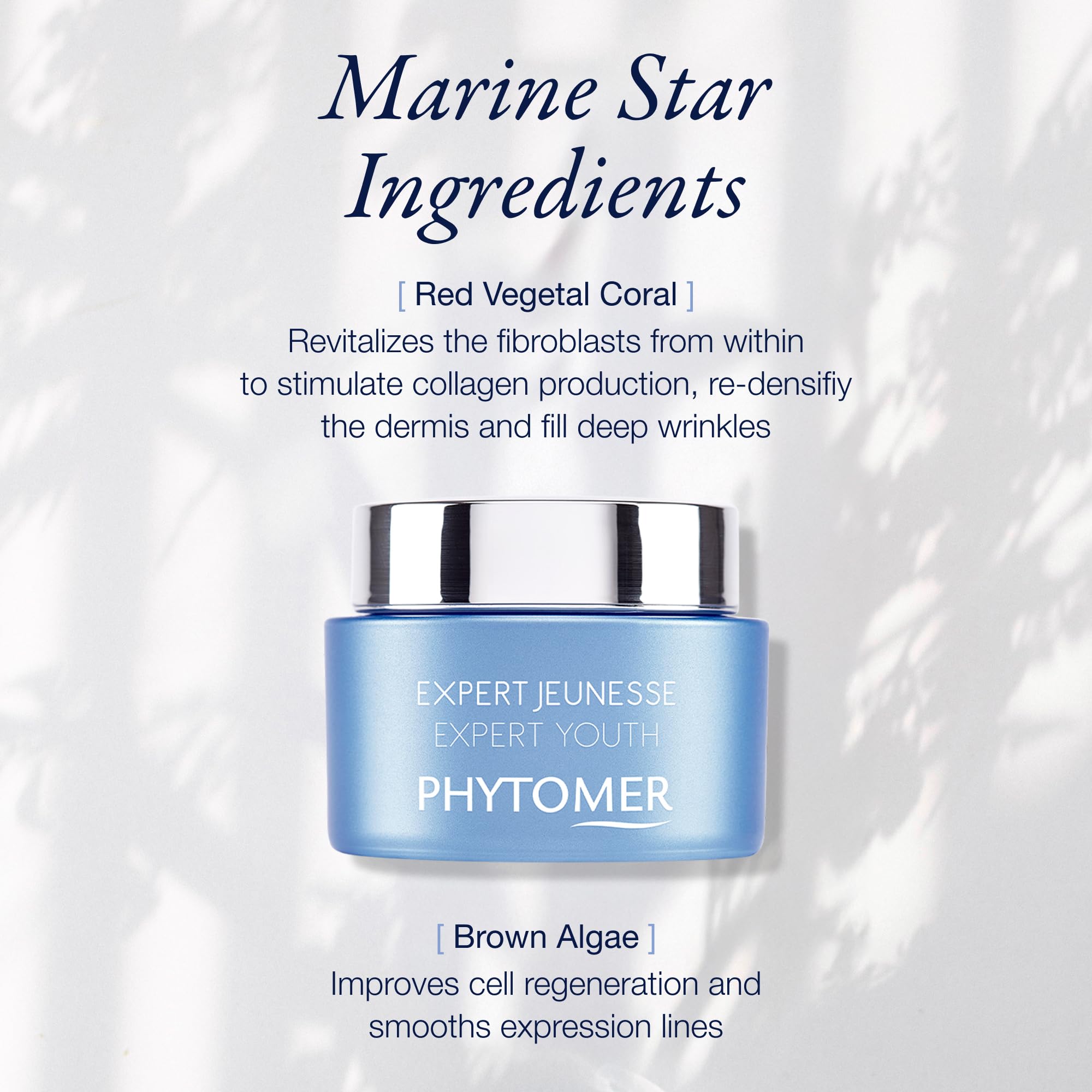 Phytomer Expert Youth Wrinkle Cream application demonstration on hand