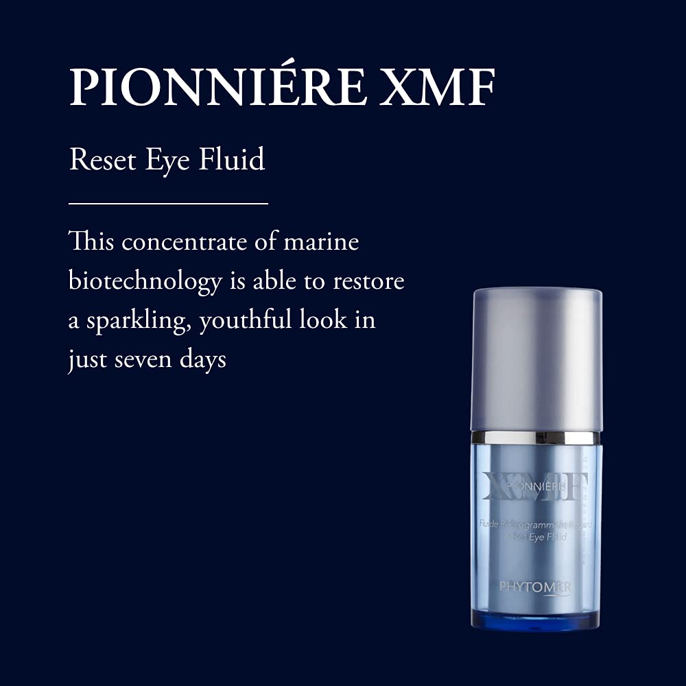 Close-up of Phytomer Pionnière XMF Reset Eye Cream texture ready for application.