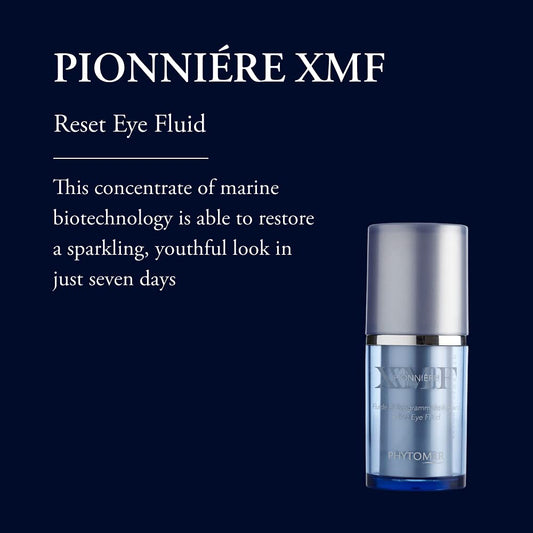Close-up of Phytomer Pionnière XMF Reset Eye Cream texture ready for application.