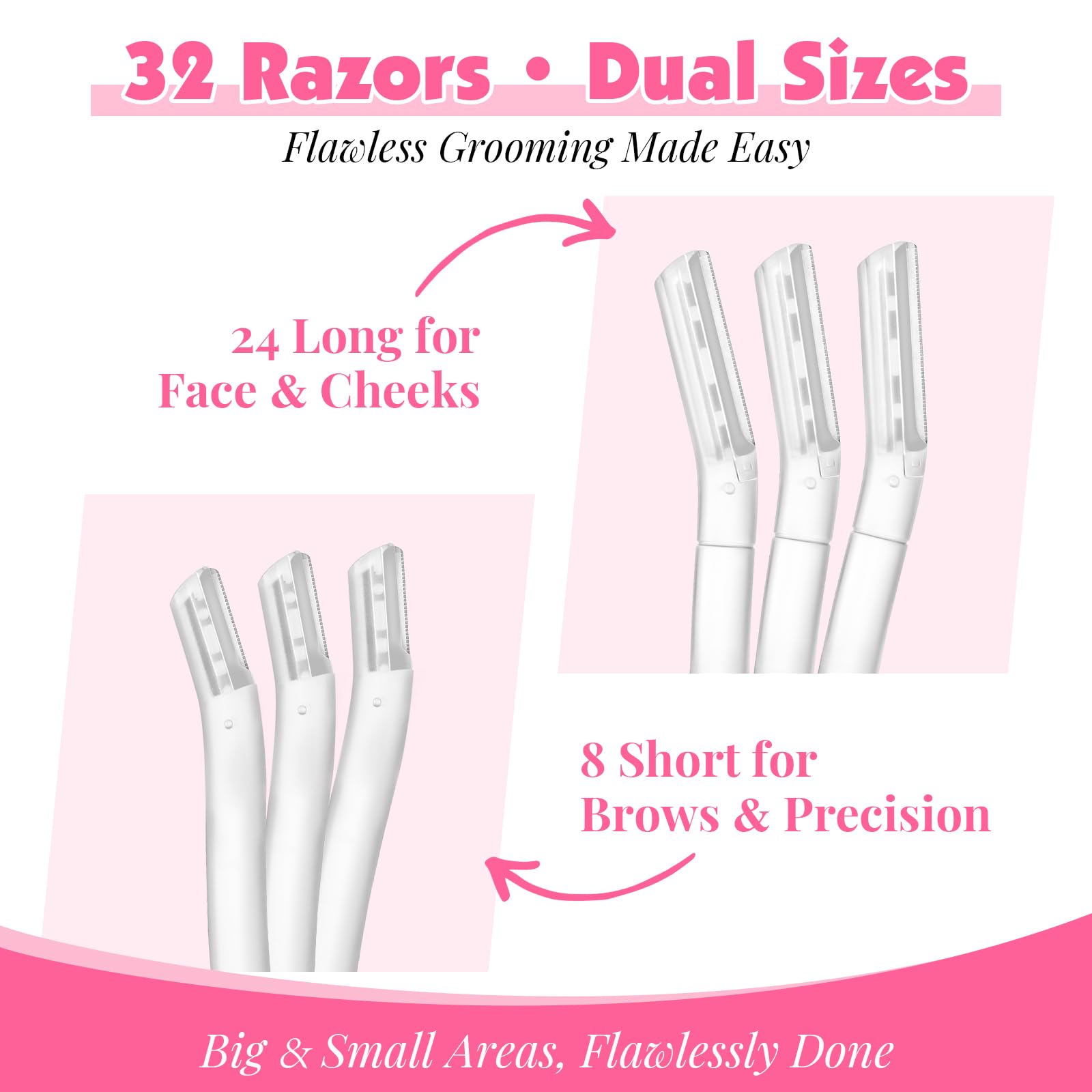 Phyyixs short brow razors for precise eyebrow shaping.