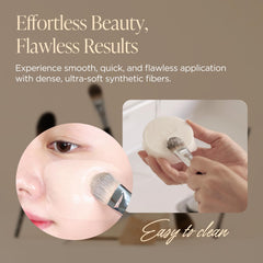 Cream foundation compatibility supports quick, even application with minimal streaks