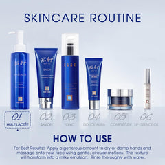 Pier Auge Cleansing Oil after rinse glow suggests refreshed skin.