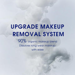 Pier Auge Cleansing Oil eye makeup dissolve close-up shows gentle cleansing.