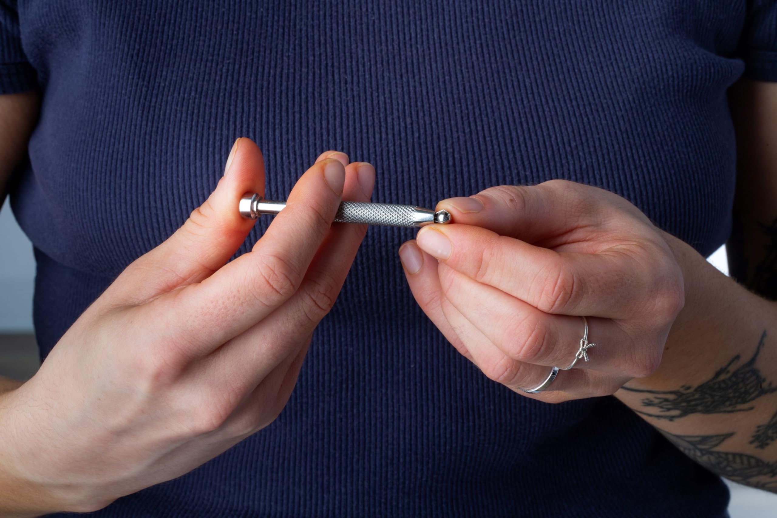 Pierced Owl easy-grip piercing tool for comfortable, controlled handling