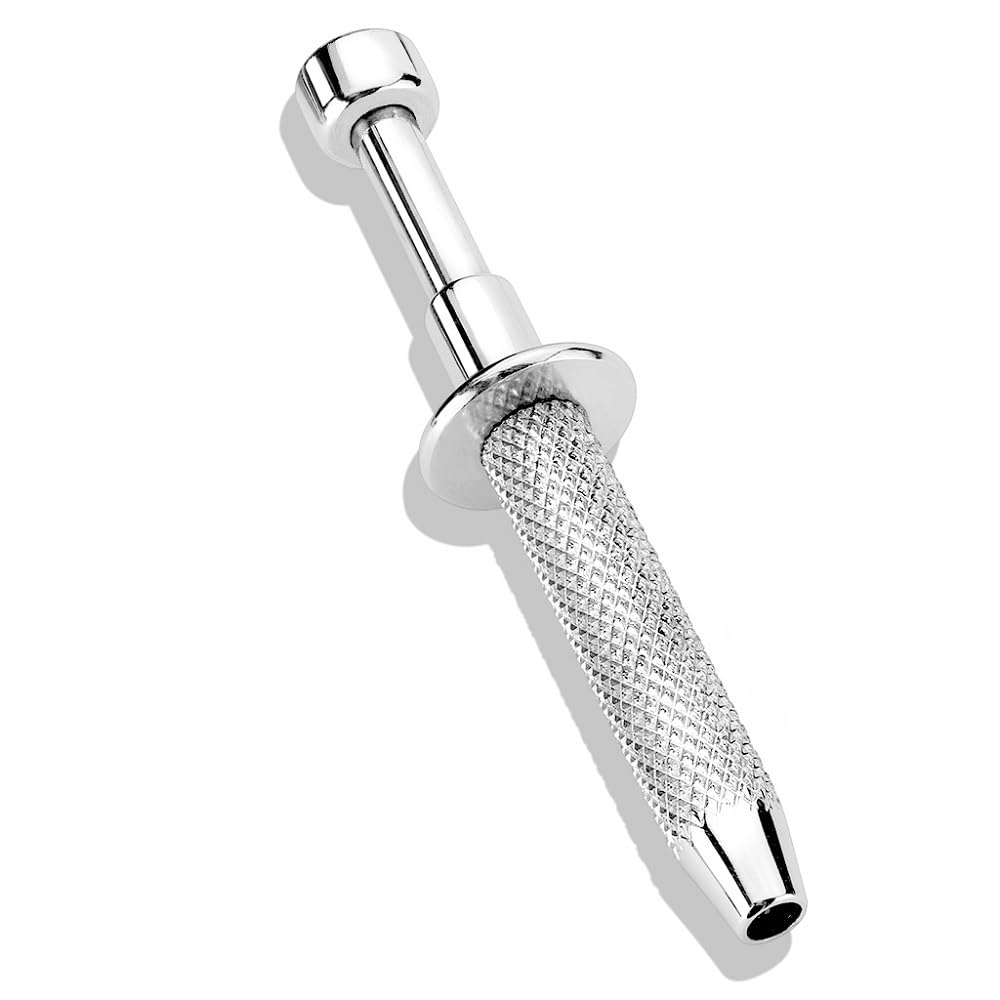 Pierced Owl push-in syringe quad-prong bead holder for precise bead grip