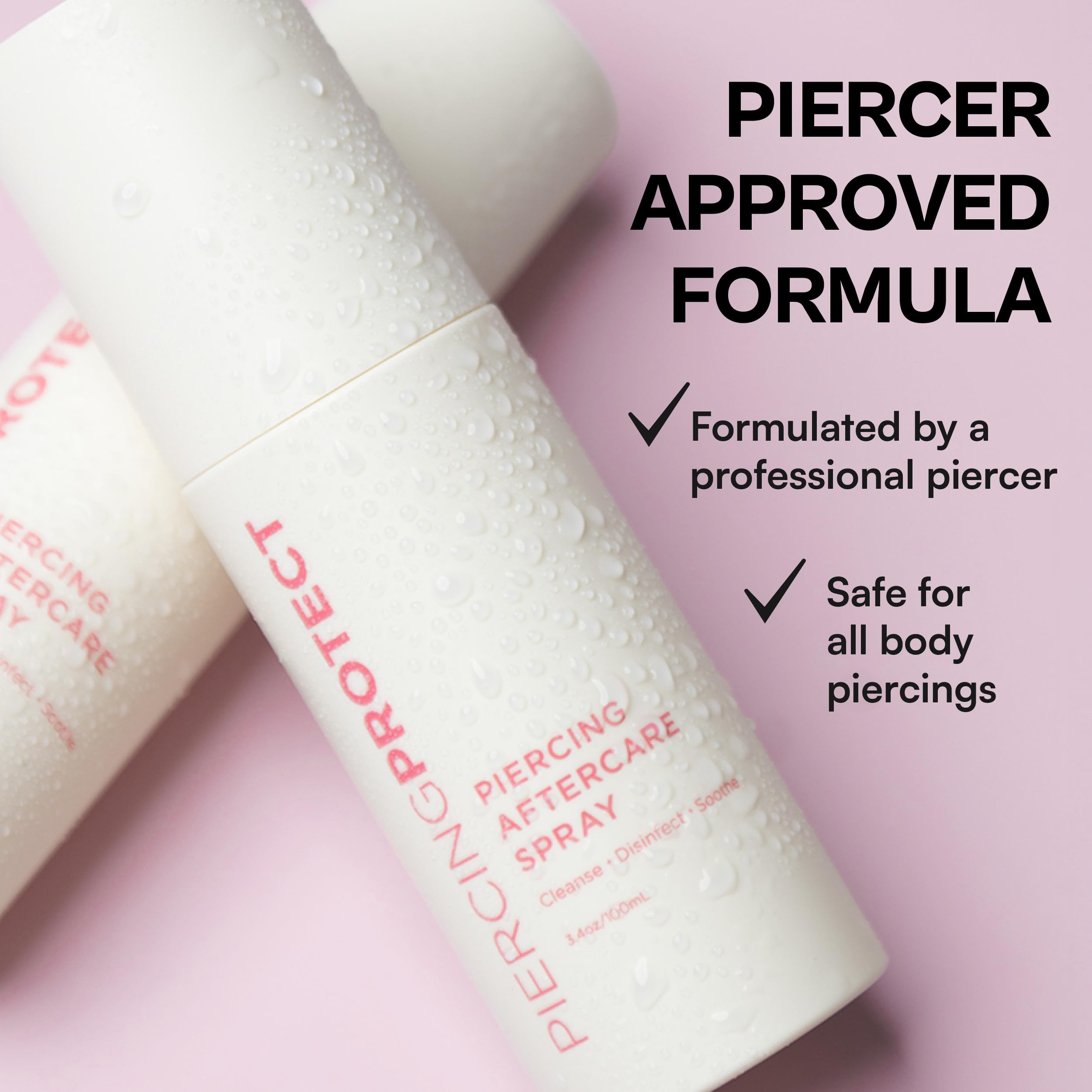 Piercing Protect fragrance free application on skin.