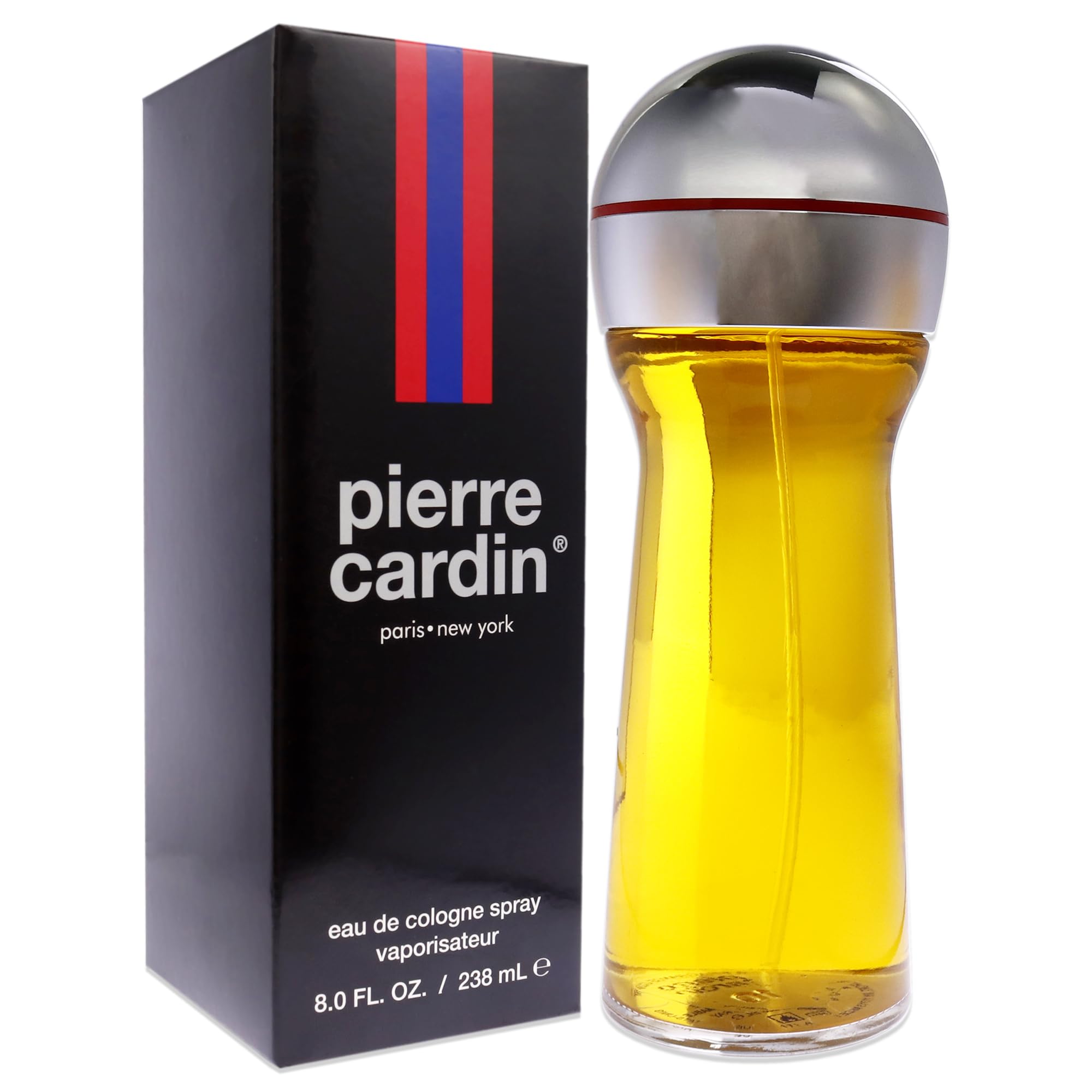 Pierre Cardin 8-oz packaging label emphasizing classic oriental notes.