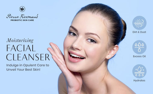 Creamy lather from Pierre Freeman's cleanser delivering a refreshing wash