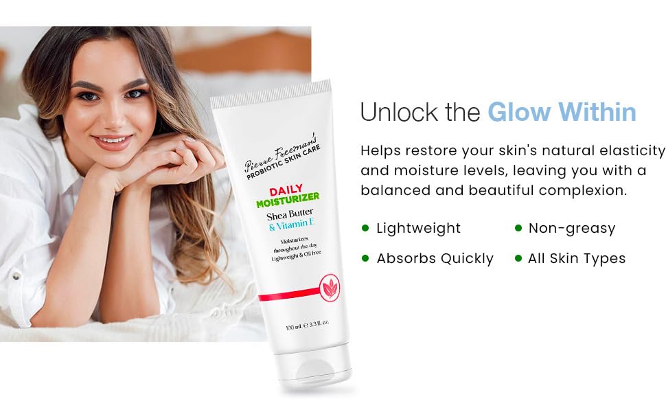 Pierre Freeman's moisturizer label close-up emphasizing clean packaging suitable for sensitive skin