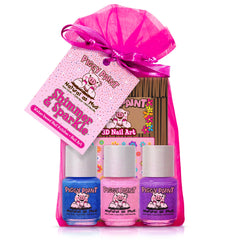 Piggy Paint gift-set bottles on display, safe, non-toxic fun for kids.