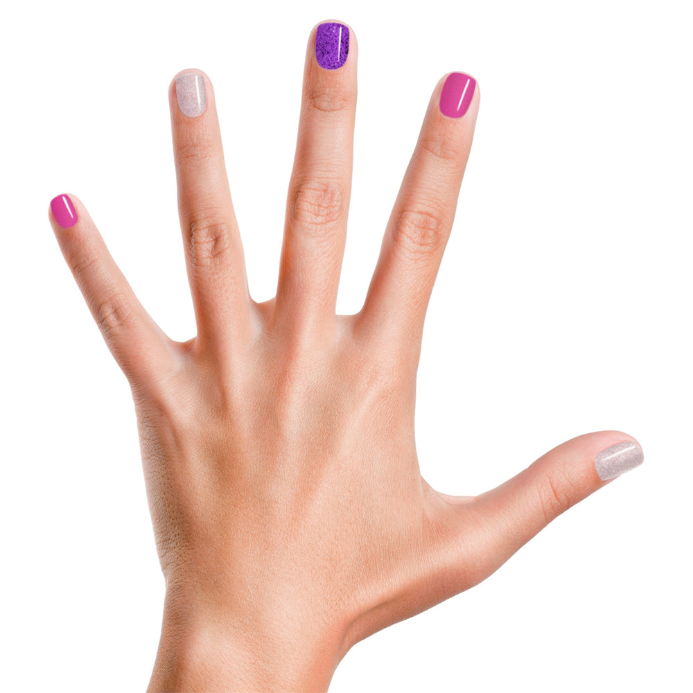 Piggy Paint Let’s Jam bright purple shade for imagination.