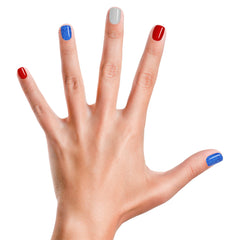 Piggy Paint mini bottles patriotic pack in red white blue