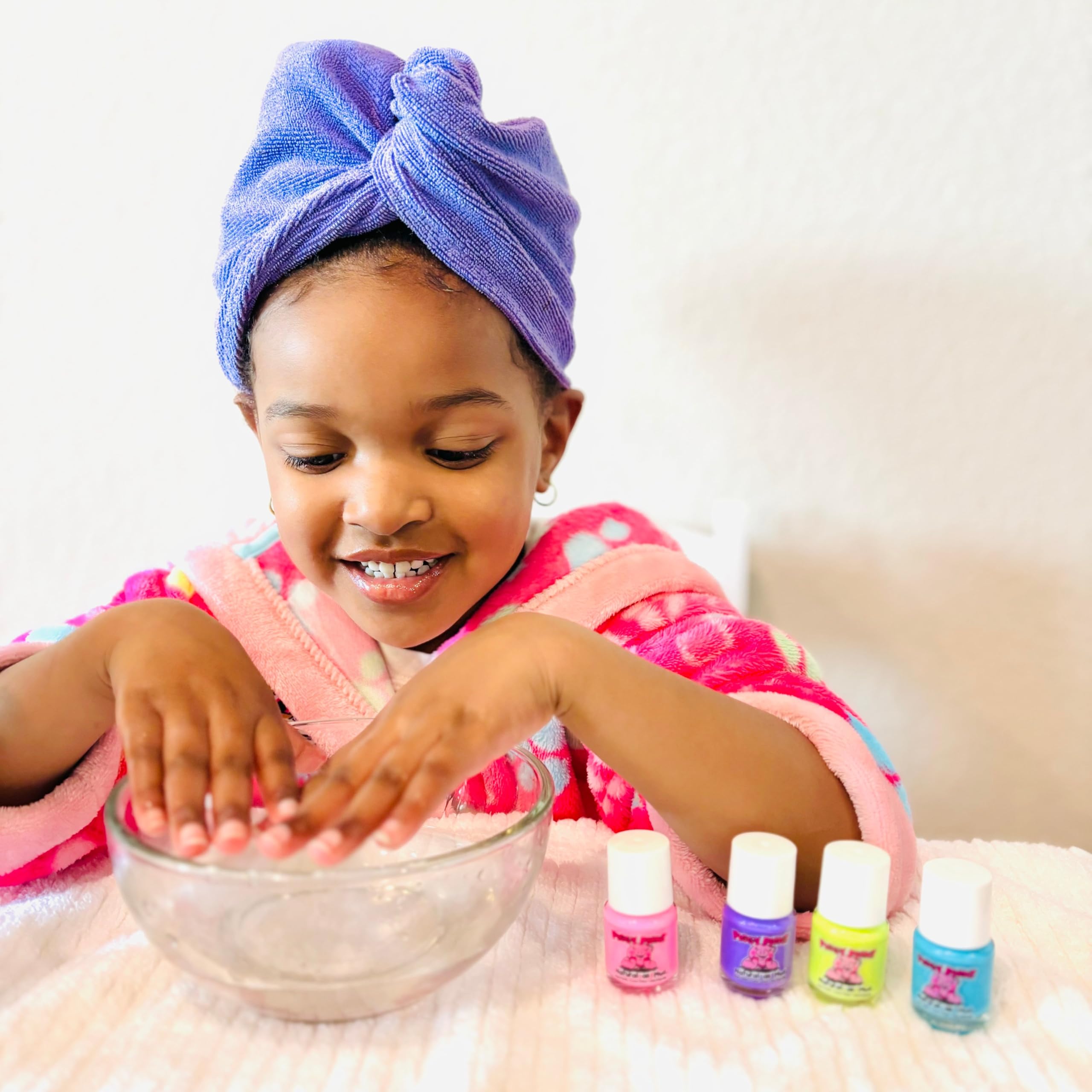 Piggy Paint shine topcoat adds gloss and protection against scratching.