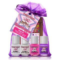 Piggy Paint showstopper basecoat for durable wear on kids' nails.