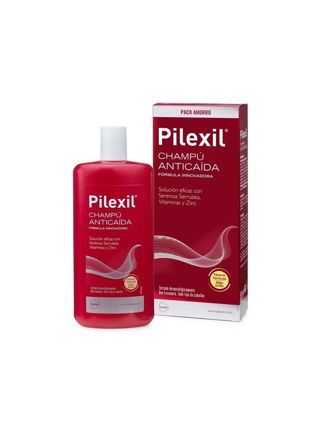Pilexil shampoo 500ml bottle front view for scalp care