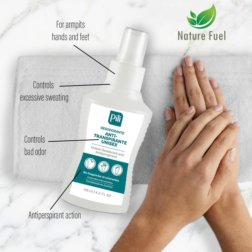Pili antiperspirant hands and feet usage demonstrates versatile protection
