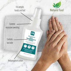 Pili antiperspirant hands and feet usage demonstrates versatile protection