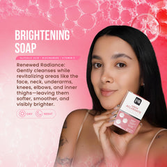 Pili Natural soap with vitamin C boosts radiance.