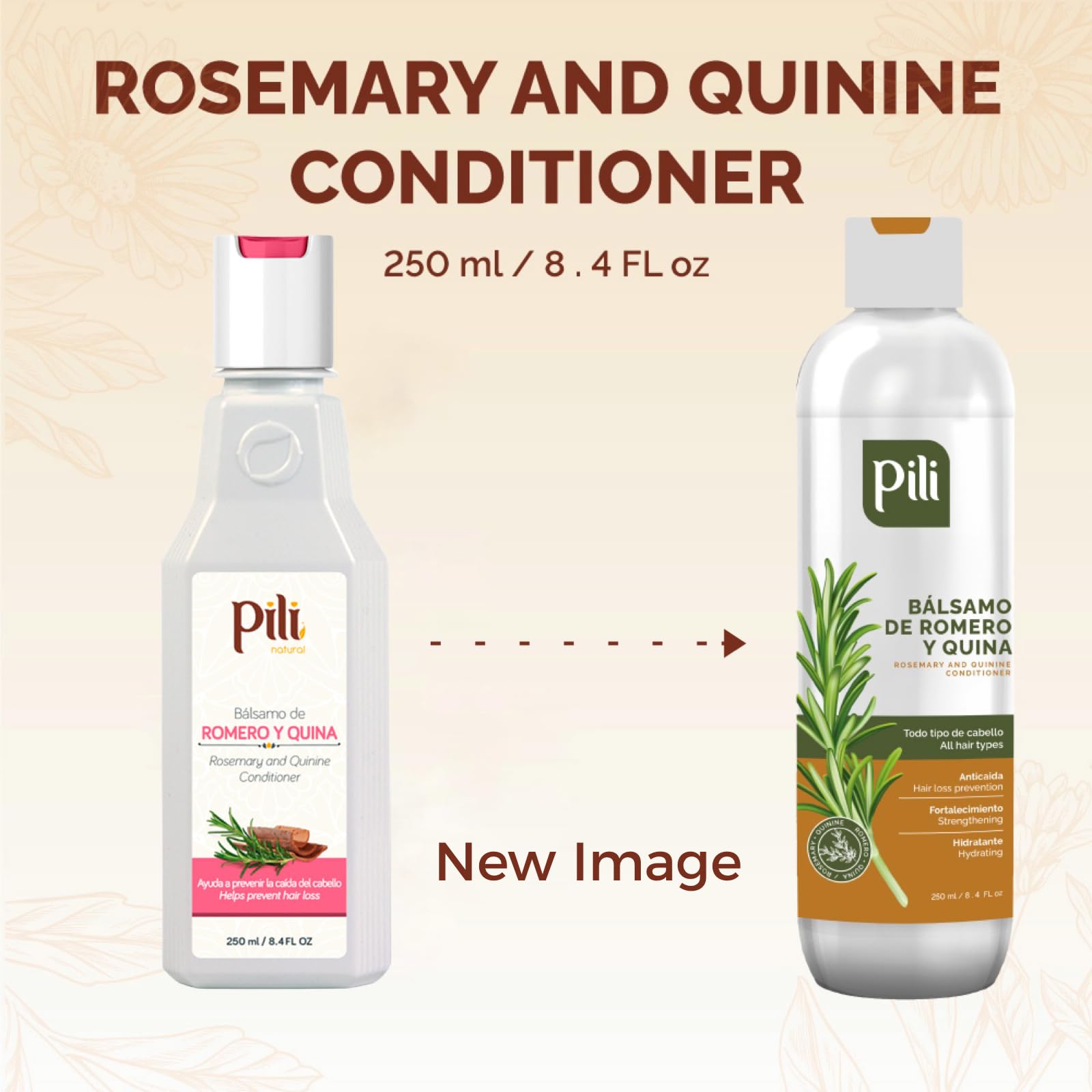 Pili Natural pack of 2 bottles ready for convenient home hair care.