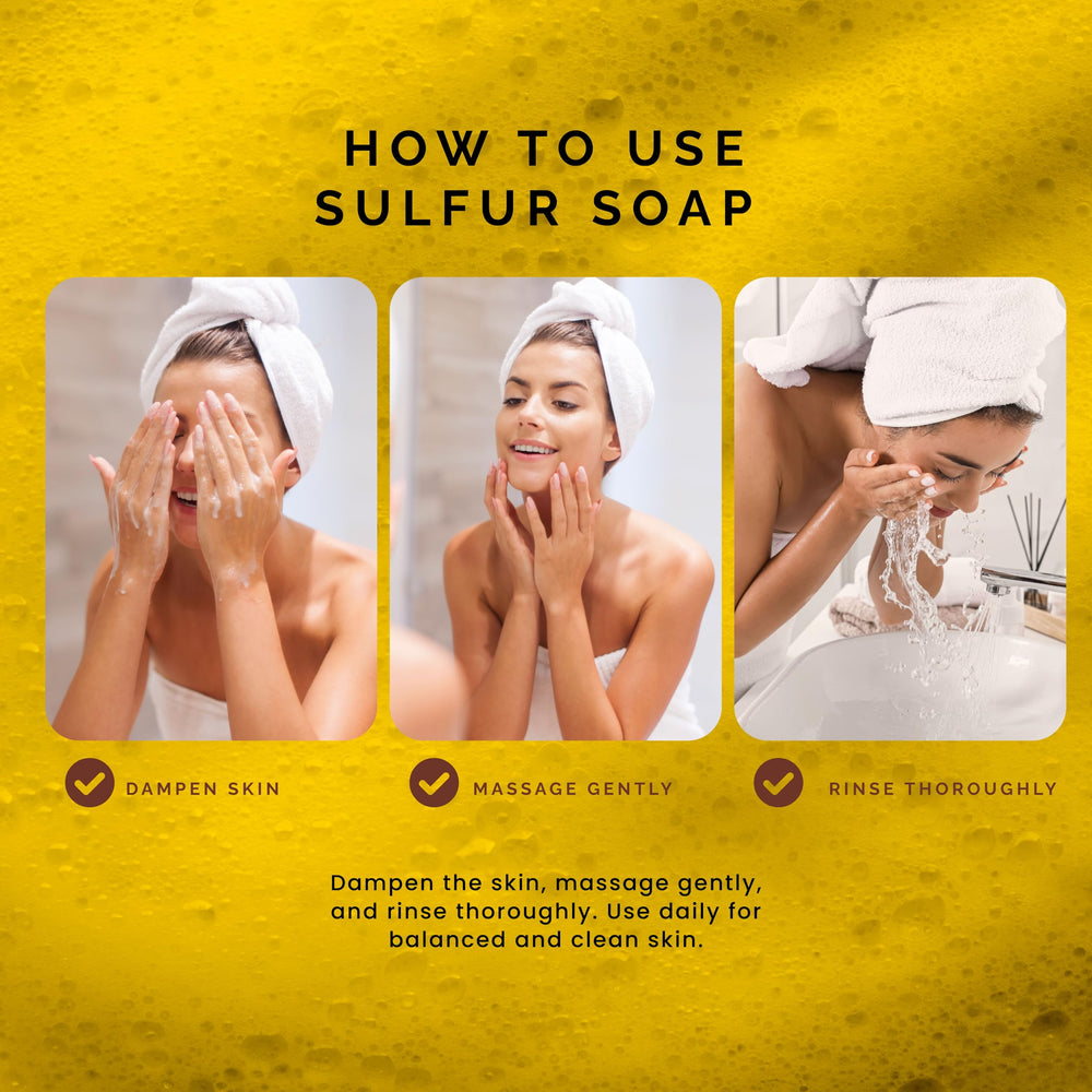 Pili Natural sulfur soap bar side view highlighting shape and size