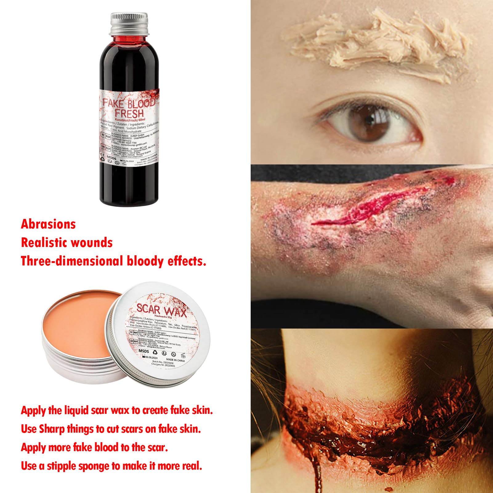 PillyBalla coagulated blood for crusted wound effects