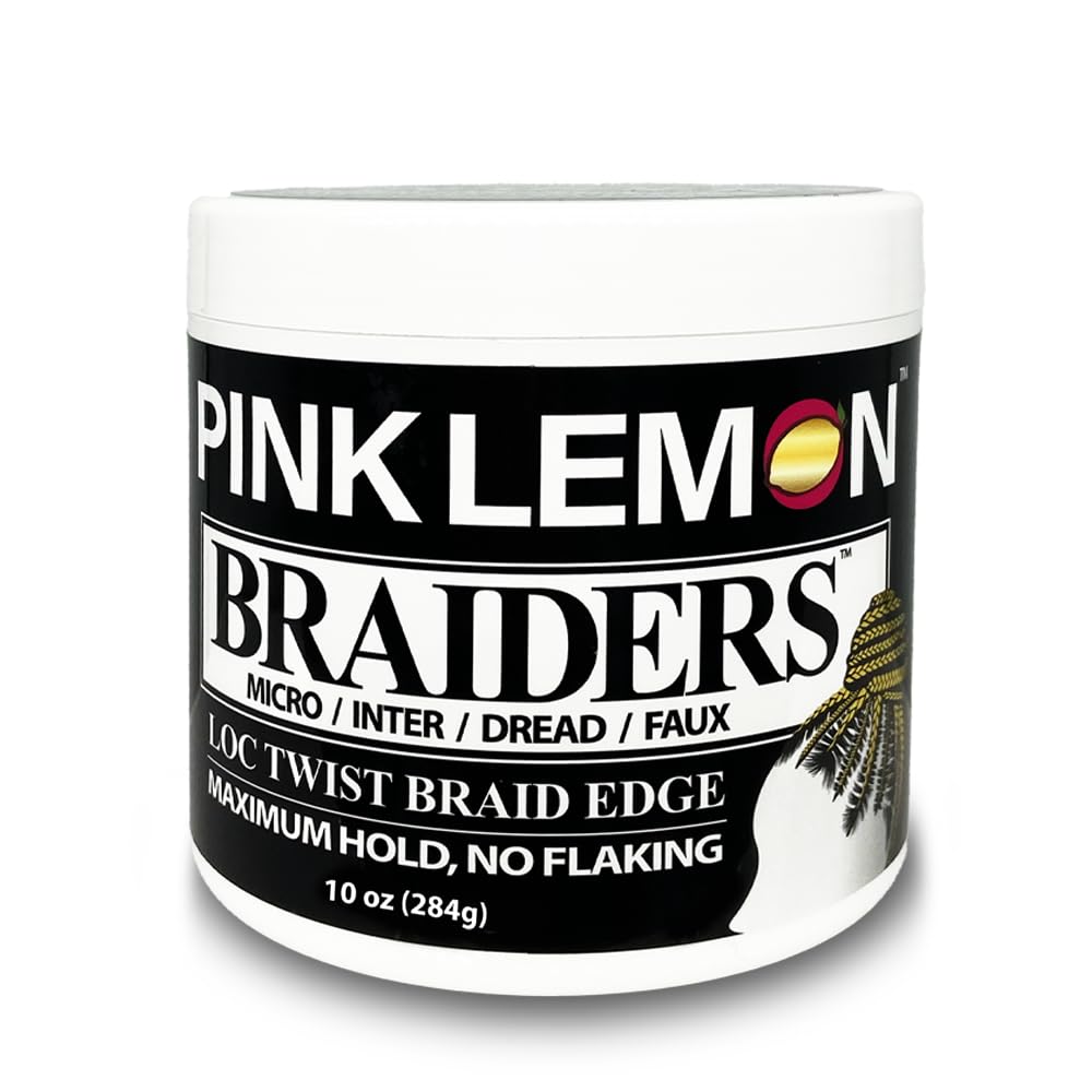 PINK LEMON Braiding Gel bottle pour for easy application and strong hold