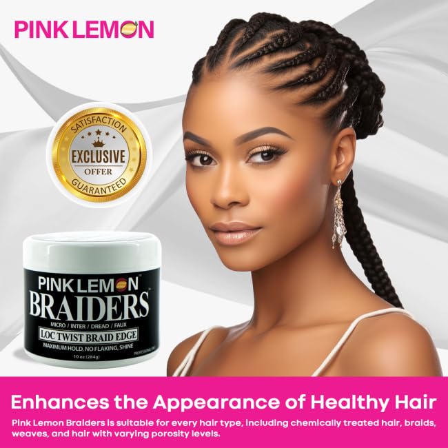 PINK LEMON Braiding Gel braided styles display long lasting hold