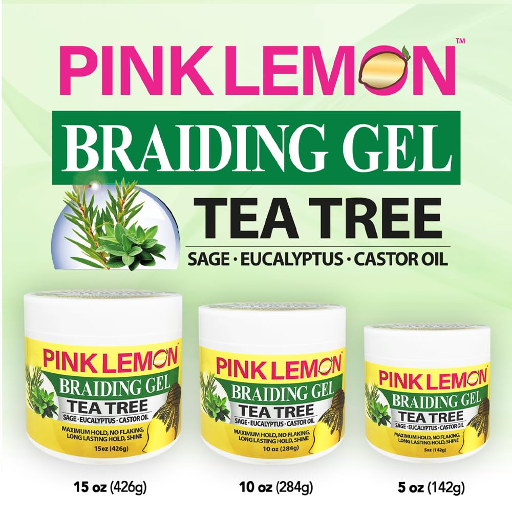 PINK LEMON Braiding Gel provides high shine to finished braids