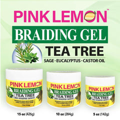 PINK LEMON Braiding Gel provides high shine to finished braids