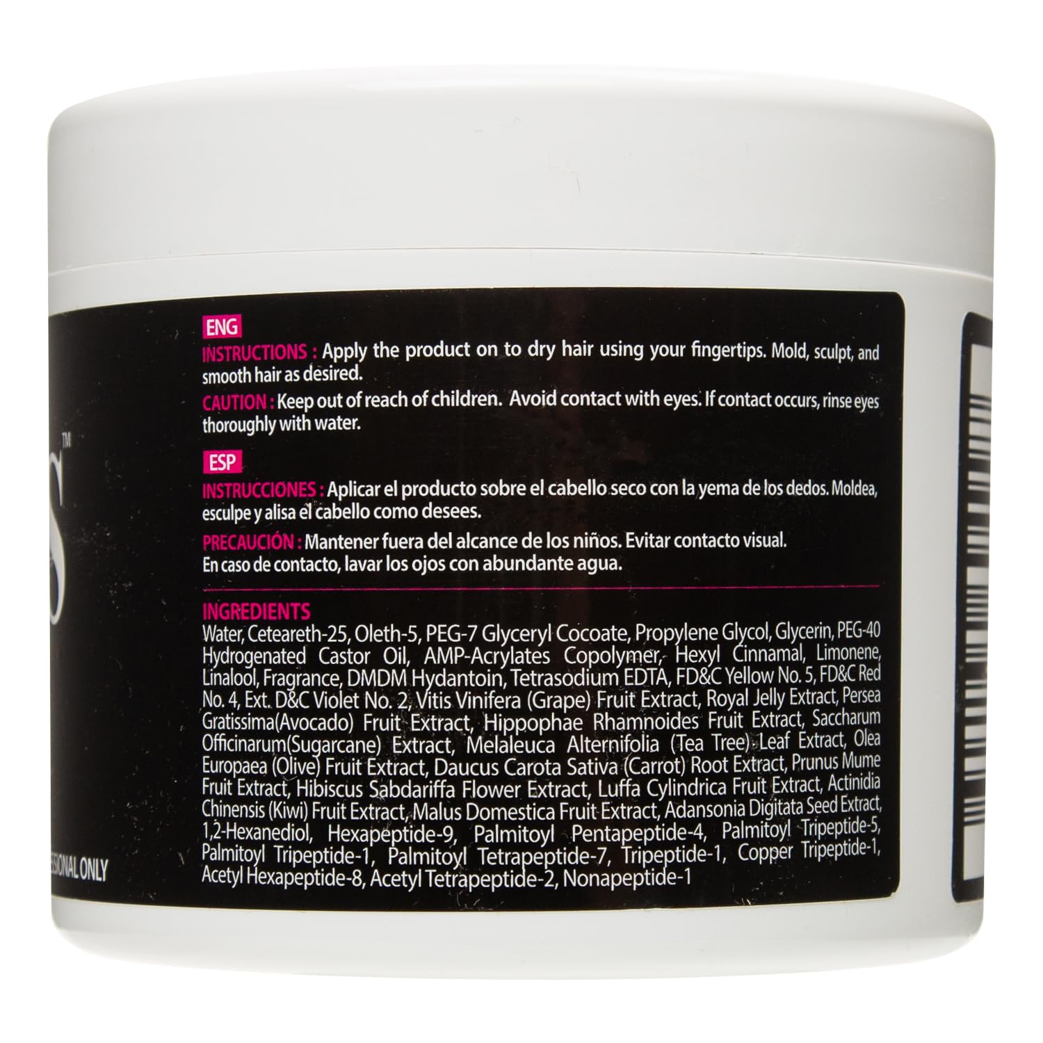 PINK LEMON Braiding Gel no flaking residue keeps hair clean