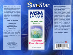 Pink Rhyme MSM Natural Pure Lotion applied on skin for moisturized, smooth results.