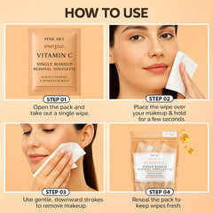 Pink Sky daily-use cleansing wipe for quick refreshes
