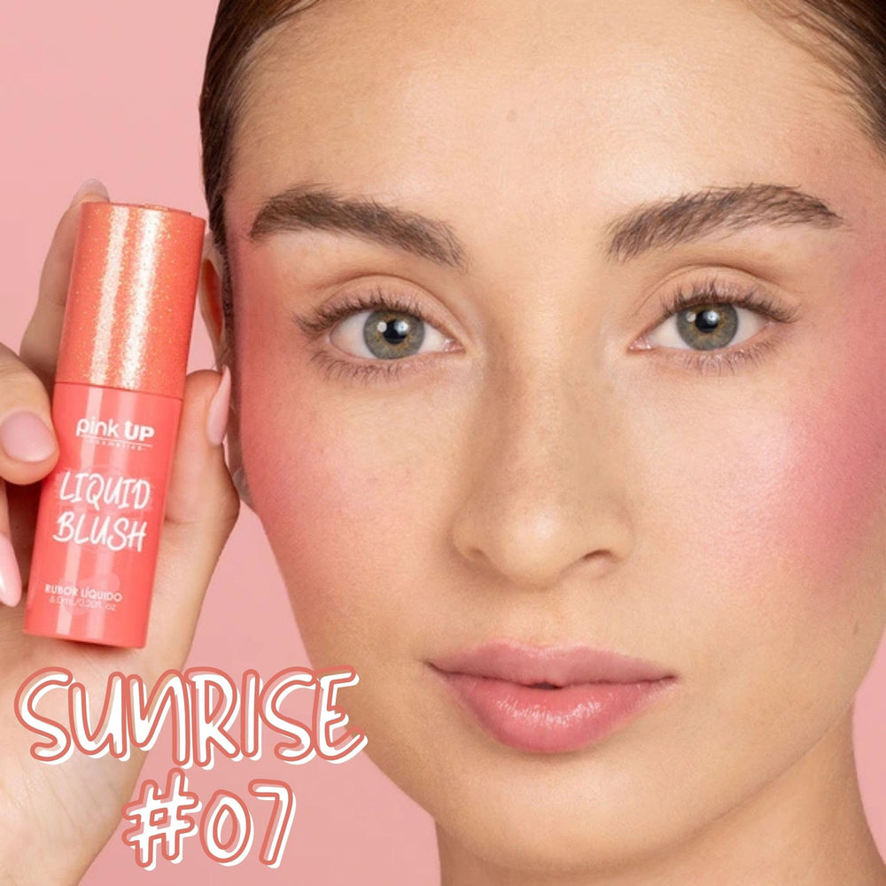 Pink Up Sunrise on eyelids creates a quick, coordinated look.