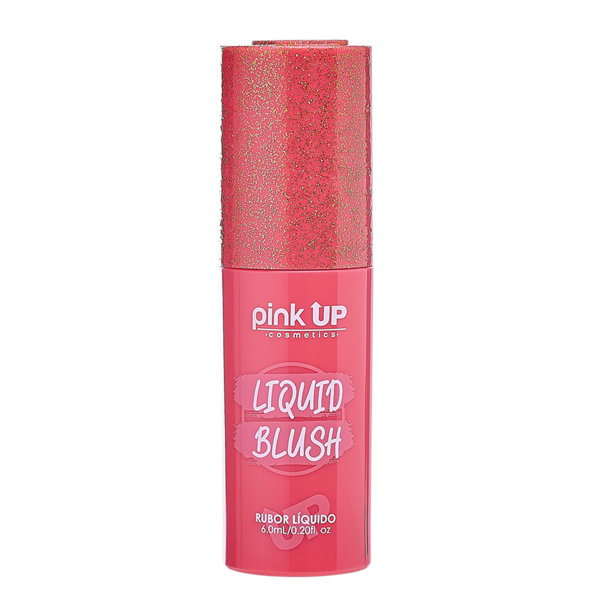 Pink Up Liquid Blush Sunrise bottle for easy portable application.