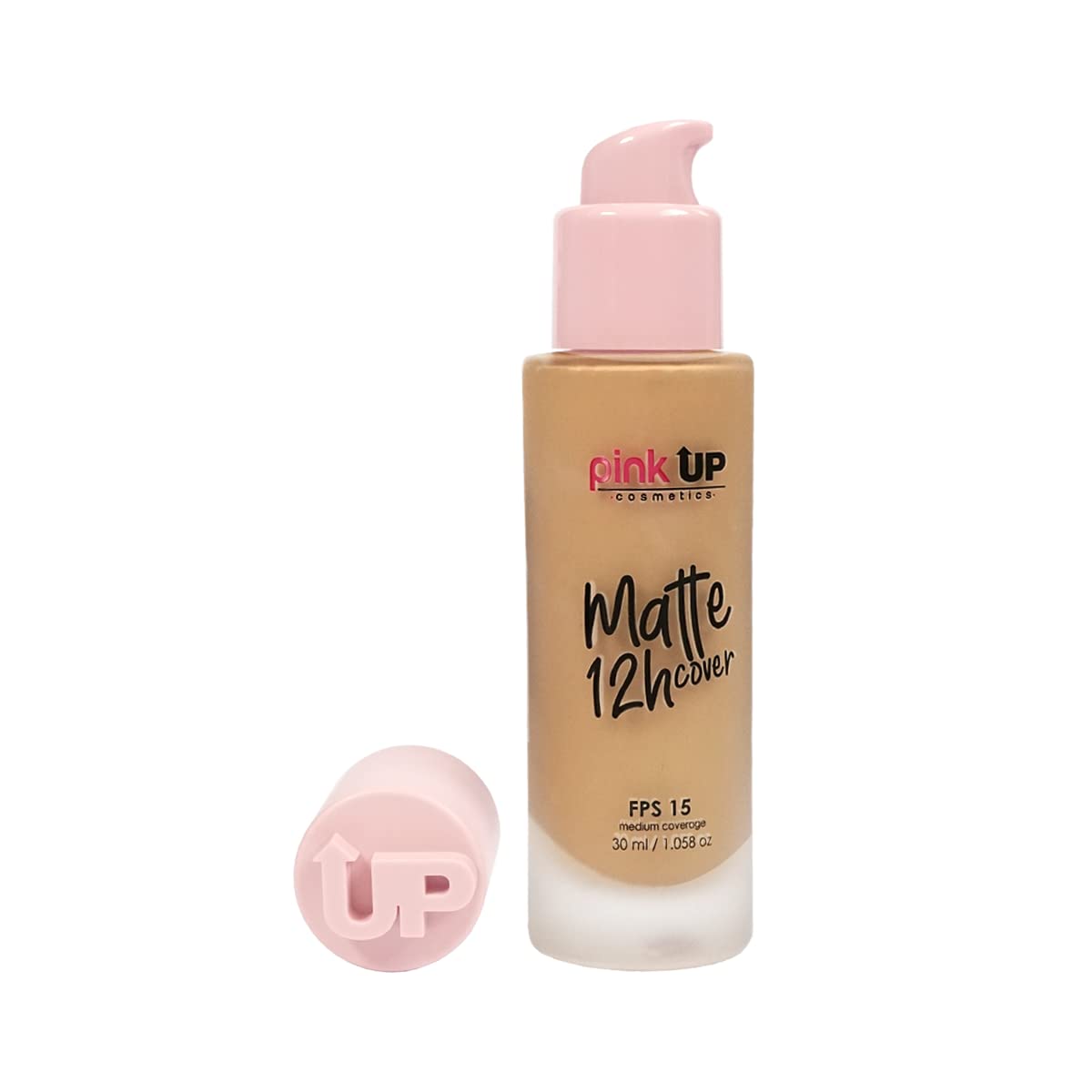 Oil-control action of Pink Up Matte Cover reducing shine throughout the day