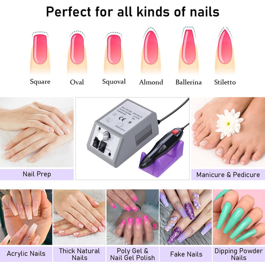 Pinkiou seven drill bits bundle for versatile filing tasks