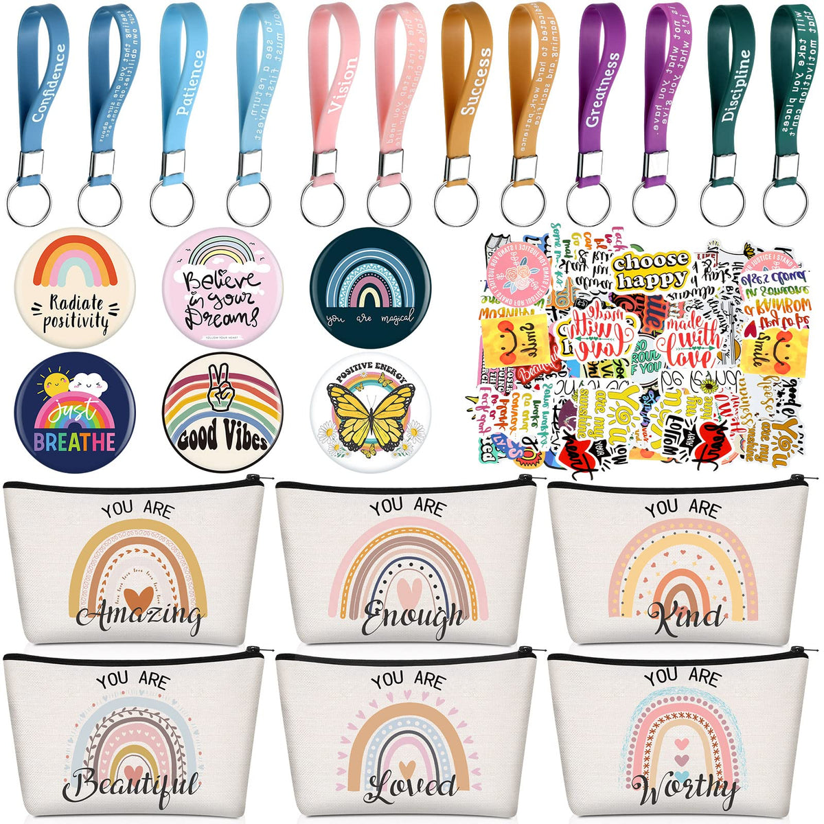 Pinkunn 68-piece inspirational gifts bulk suitable for parties and sharing